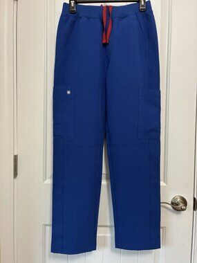 Figs Axim Cargo Scrub Pants In Royal Blue Size XSS 28” x 28”